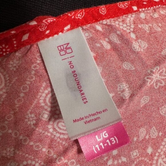 Red Bandana Sleeveless T Strap Back Tank    8303 - Picture 7 of 7